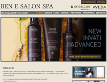 Tablet Screenshot of benesalon.com